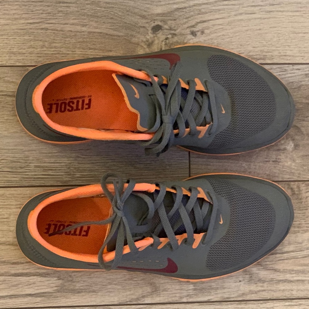 Nike casual orange purple gray sneakers
